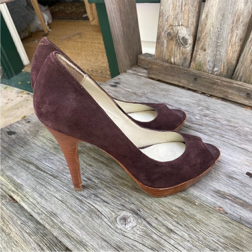 Steven by Steve Madden brown suede leather Lalo pump size 7